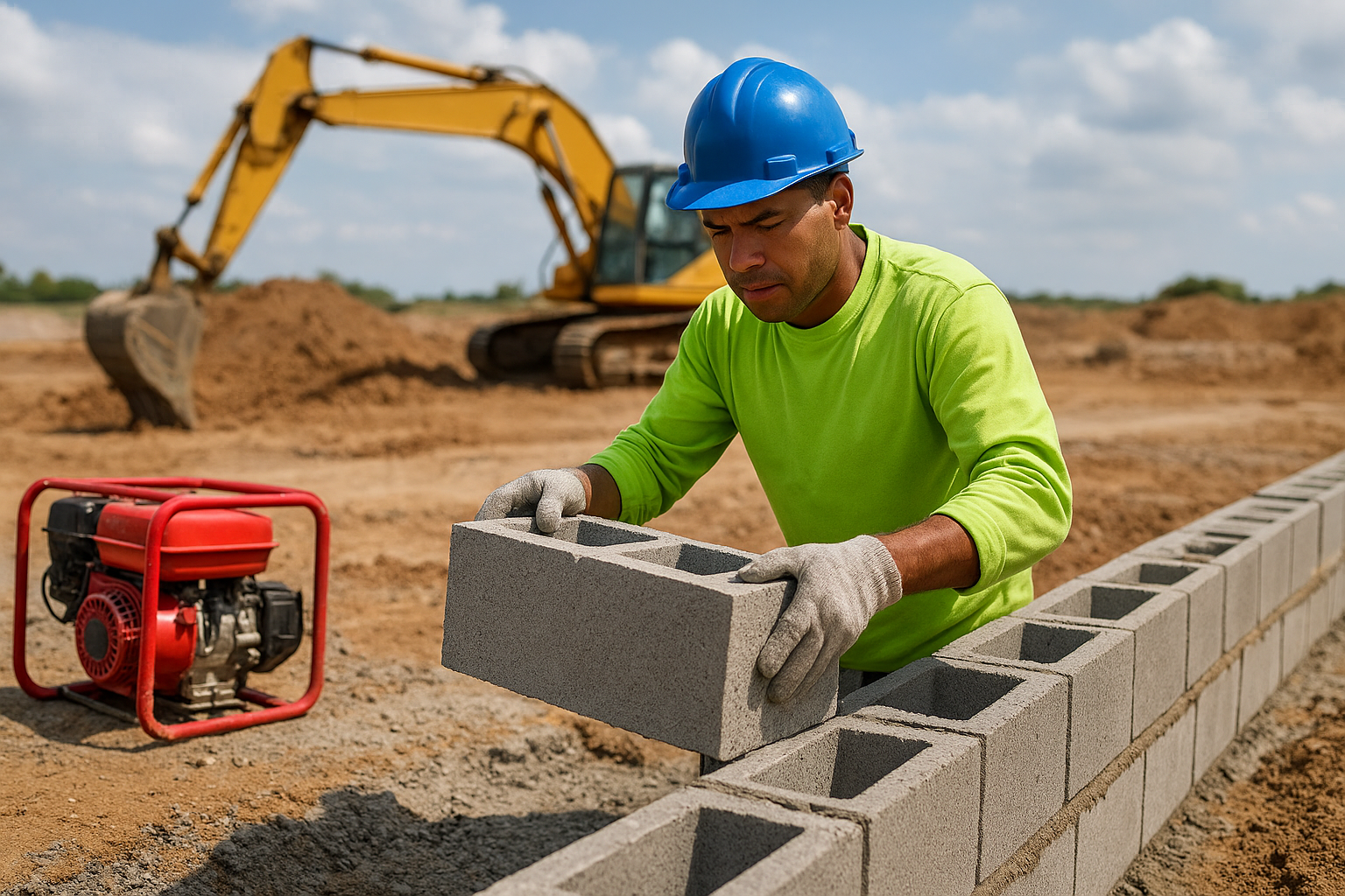Robôs auxiliando na Obra