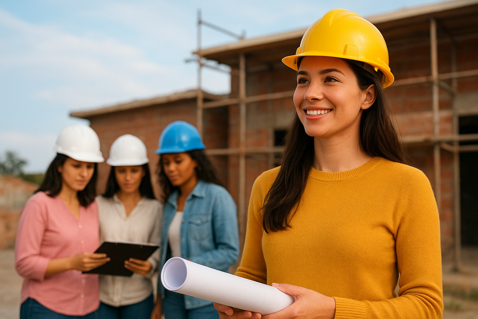 Ao participar do Programa Capacita Mulher, as chances de conseguir se manter no setor de Obras de Construção Civil serão maiores com o curso profissionalizante