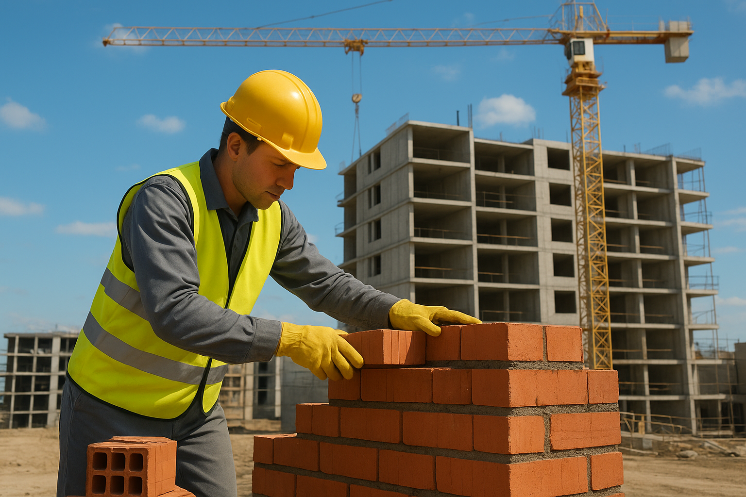 Gafisa, empresa de construção civil, tem vagas de emprego para encarregado de obra e pedreiro em São Paulo (SP) e Rio de Janeiro (RJ) - Canva