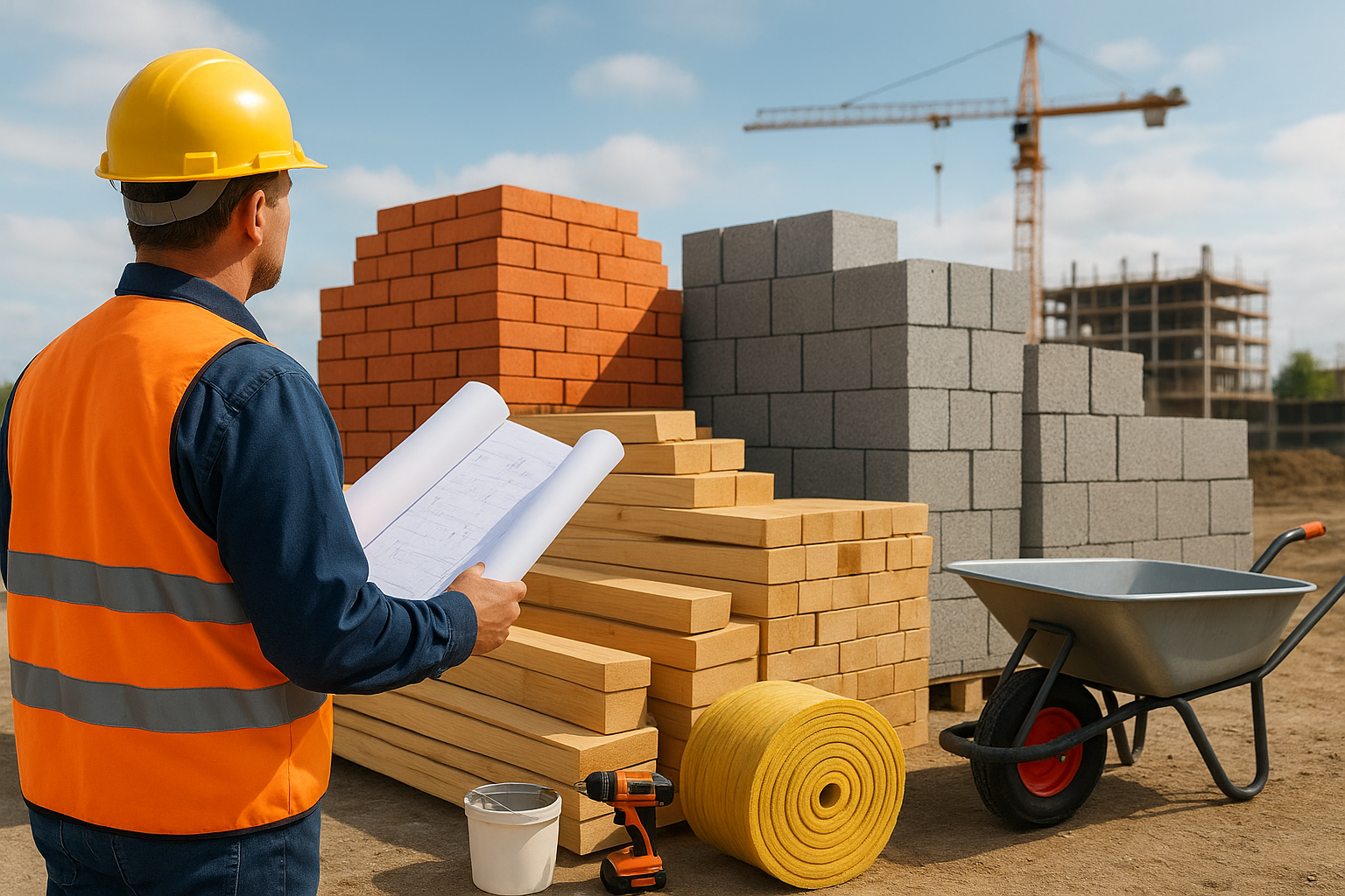 materiais baratos para construção