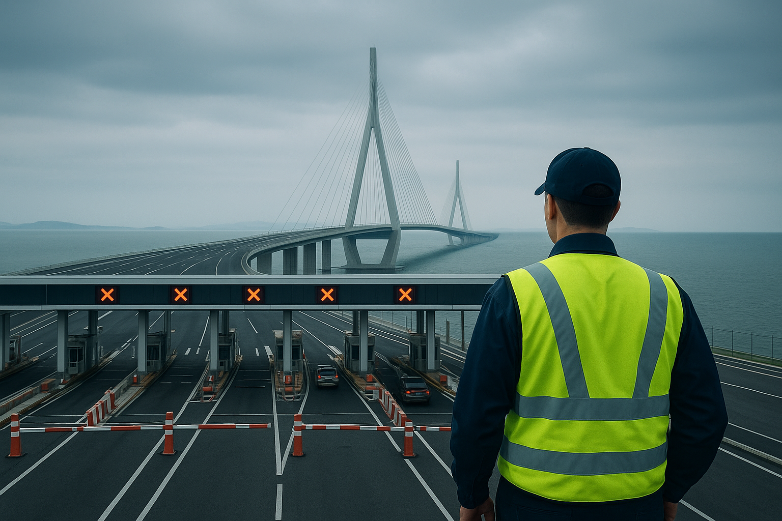 Megaprojeto da Ponte que atravessa o oceano, une Hong Kong e Macau, com 55 quilômetros de extensão